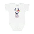 thumbnail image 1 of Inktastic Cute Llama with Flower Boys or Girls Baby Bodysuit, 1 of 5