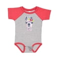 thumbnail image 1 of Inktastic Cute Llama with Flower Boys or Girls Baby Bodysuit, 1 of 5
