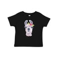 thumbnail image 1 of Inktastic Cute Llama with Flower Boys or Girls Baby T-Shirt, 1 of 5