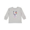 thumbnail image 1 of Inktastic Cute Llama with Flower Boys or Girls Long Sleeve Toddler T-Shirt, 1 of 5