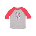 thumbnail image 1 of Inktastic Cute Llama with Flower Boys or Girls Toddler T-Shirt, 1 of 5