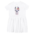 thumbnail image 1 of Inktastic Cute Llama with Flower Girls Toddler Dress, 1 of 5