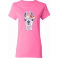 thumbnail image 1 of Inktastic Cute Llama with Flower Women's T-Shirt, 1 of 5