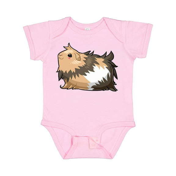 Inktastic Cute Long Haired Guinea Pig Boys or Girls Baby Bodysuit