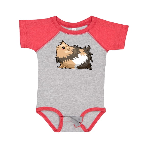 Inktastic Cute Long Haired Guinea Pig Boys or Girls Baby Bodysuit