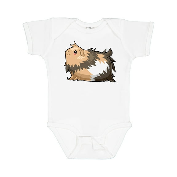 Inktastic Cute Long Haired Guinea Pig Boys or Girls Baby Bodysuit