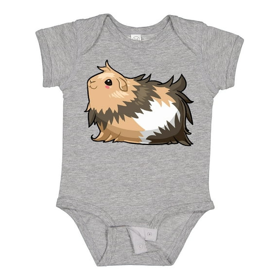 Inktastic Cute Long Haired Guinea Pig Boys or Girls Baby Bodysuit