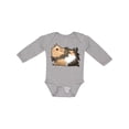 thumbnail image 1 of Inktastic Cute Long Haired Guinea Pig Boys or Girls Long Sleeve Baby Bodysuit, 1 of 5