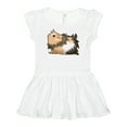 thumbnail image 1 of Inktastic Cute Long Haired Guinea Pig Girls Baby Dress, 1 of 5
