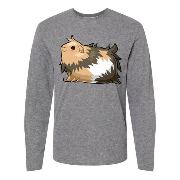 Inktastic Cute Long Haired Guinea Pig Long Sleeve T-Shirt