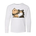 thumbnail image 1 of Inktastic Cute Long Haired Guinea Pig Long Sleeve Youth T-Shirt, 1 of 5