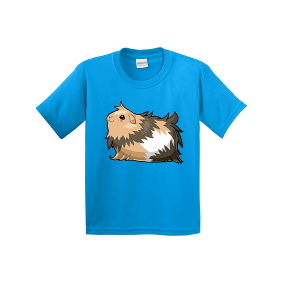 Inktastic Cute Long Haired Guinea Pig Youth T-Shirt