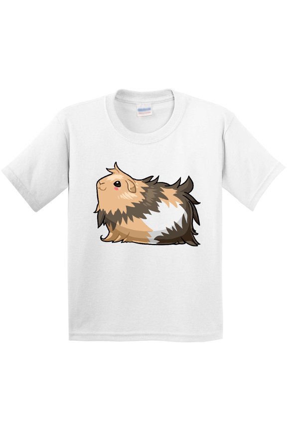 Cute Long Haired Guinea Pig Youth T-Shirt