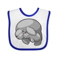 thumbnail image 1 of Inktastic Cute Manatee Family Boys or Girls Baby Bib, 1 of 4