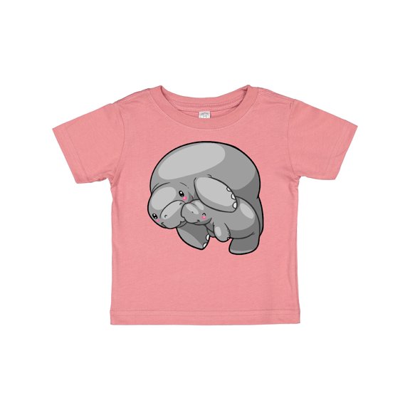 Inktastic Cute Manatee Family Boys or Girls Baby T-Shirt