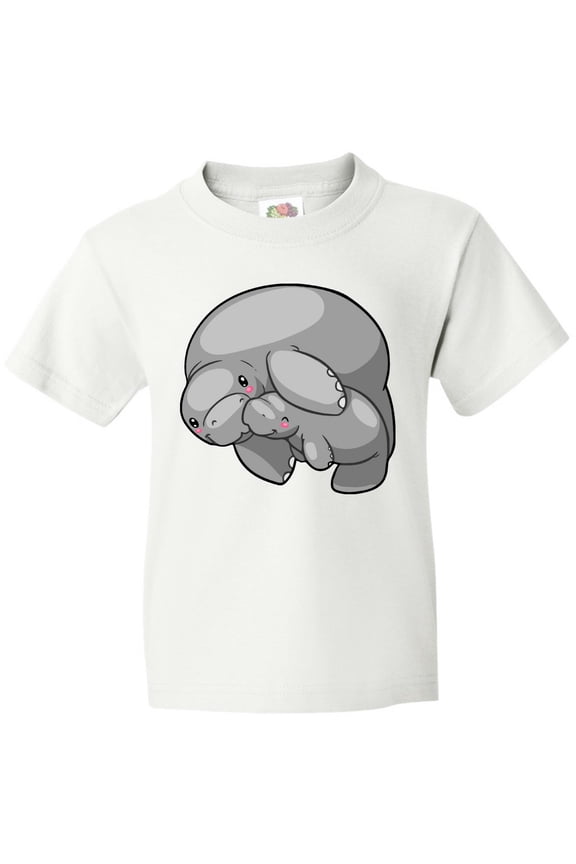Cute Manatee Family Youth T-Shirt