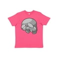 thumbnail image 1 of Inktastic Cute Manatee Family Youth T-Shirt, 1 of 5