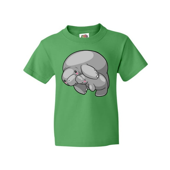 Inktastic Cute Manatee Family Youth T-Shirt