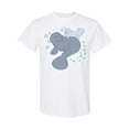 thumbnail image 1 of Inktastic Cute Manatees with Bubbles T-Shirt, 1 of 5