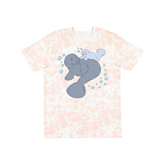 Inktastic Cute Manatees with Bubbles T-Shirt
