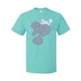 thumbnail image 1 of Inktastic Cute Manatees with Bubbles T-Shirt, 1 of 5