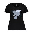 thumbnail image 1 of Inktastic Cute Manatees with Bubbles Women's Plus Size T-Shirt, 1 of 5
