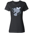 thumbnail image 1 of Inktastic Cute Manatees with Bubbles Women's T-Shirt, 1 of 5