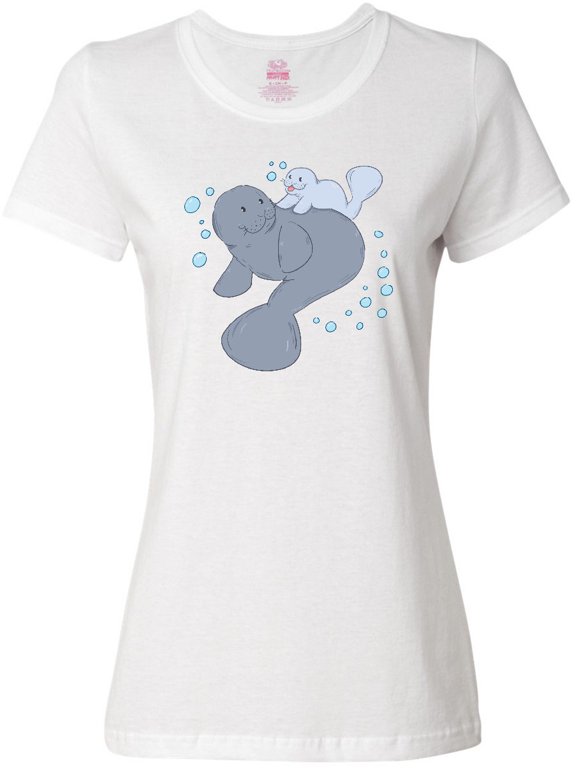 Cute Manatees with Bubbles Women's T-Shirt