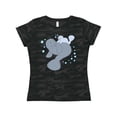 thumbnail image 1 of Inktastic Cute Manatees with Bubbles Women's T-Shirt, 1 of 5