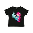 thumbnail image 1 of Inktastic Cute Mermaid, Little Mermaid, Pink Hair, Dolphin Girls Toddler T-Shirt, 1 of 5