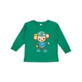 thumbnail image 1 of Inktastic Cute Monkey, Brown Monkey, Jungle Animals, Safari Boys Long Sleeve Toddler T-Shirt, 1 of 5