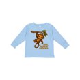 thumbnail image 1 of Inktastic Cute Monkey Just Hangin' Around Illustration Boys or Girls Long Sleeve Toddler T-Shirt, 1 of 5