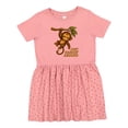 thumbnail image 1 of Inktastic Cute Monkey Just Hangin' Around Illustration Girls Toddler Dress, 1 of 5