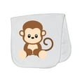 thumbnail image 1 of Inktastic Cute Monkey, Little Monkey, Jungle Animals, Safari Animals Baby Burp Cloth, 1 of 3