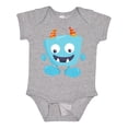thumbnail image 1 of Inktastic Cute Monster, Blue Monster, Funny Monster, Horns Boys or Girls Baby Bodysuit, 1 of 5