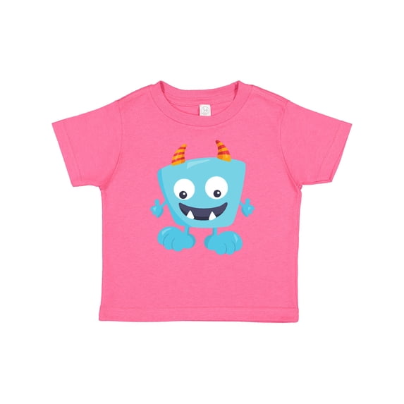 Inktastic Cute Monster, Blue Monster, Funny Monster, Horns Boys or Girls Baby T-Shirt