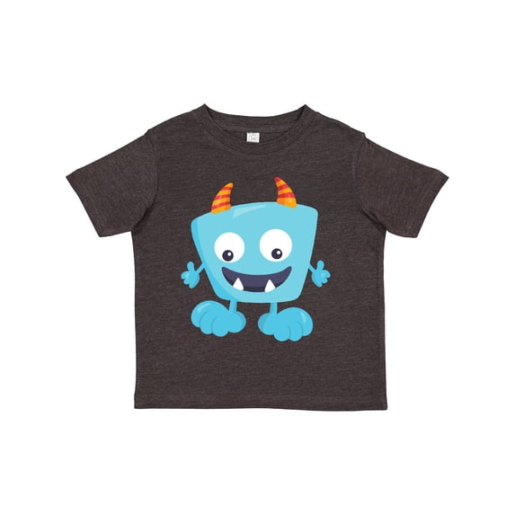 Inktastic Cute Monster, Blue Monster, Funny Monster, Horns Boys or Girls Toddler T-Shirt