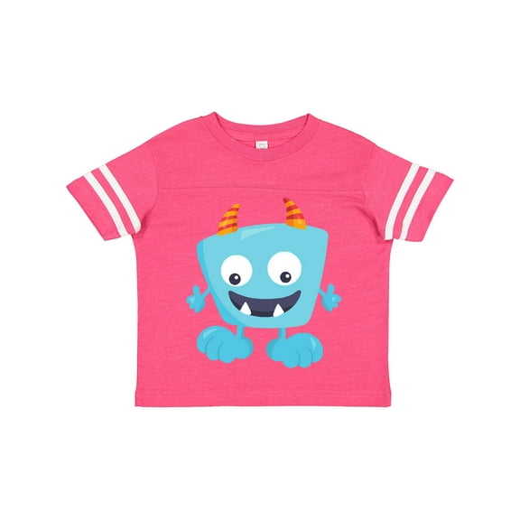 Inktastic Cute Monster, Blue Monster, Funny Monster, Horns Boys or Girls Toddler T-Shirt