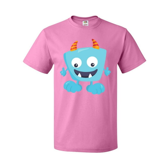 Inktastic Cute Monster, Little Monster, Blue Monster, Horns T-Shirt