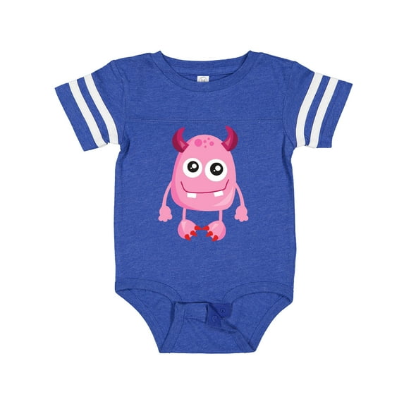 Inktastic Cute Monster, Pink Monster, Funny Monster, Horns Boys or Girls Baby Bodysuit