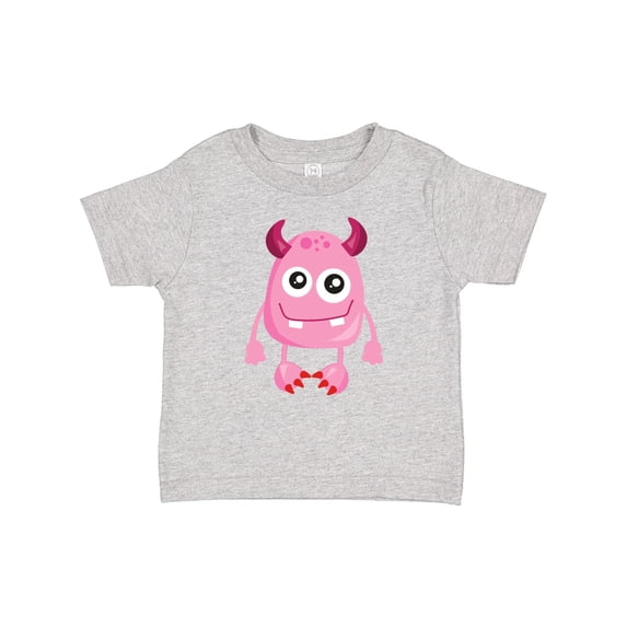 Inktastic Cute Monster, Pink Monster, Funny Monster, Horns Boys or Girls Baby T-Shirt
