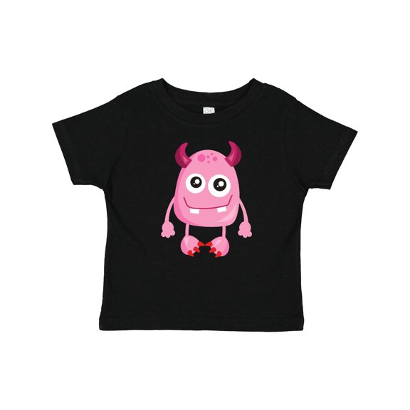 Inktastic Cute Monster, Pink Monster, Funny Monster, Horns Boys or Girls Baby T-Shirt