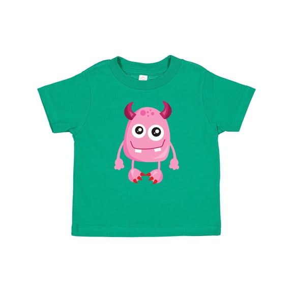 Inktastic Cute Monster, Pink Monster, Funny Monster, Horns Boys or Girls Baby T-Shirt