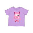 thumbnail image 1 of Inktastic Cute Monster, Pink Monster, Funny Monster, Horns Boys or Girls Toddler T-Shirt, 1 of 5