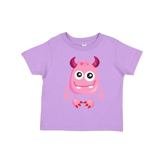 Inktastic Cute Monster, Pink Monster, Funny Monster, Horns Boys or Girls Toddler T-Shirt