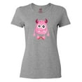 thumbnail image 1 of Inktastic Cute Monster, Smiling Monster, Pink Monster, Horns Women's T-Shirt, 1 of 5