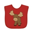 thumbnail image 1 of Inktastic Cute Moose Boys or Girls Baby Bib, 1 of 4