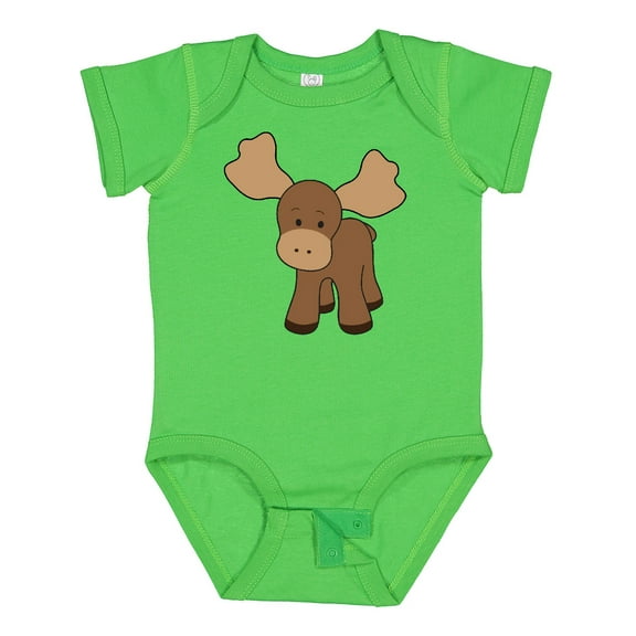 Inktastic Cute Moose Boys or Girls Baby Bodysuit