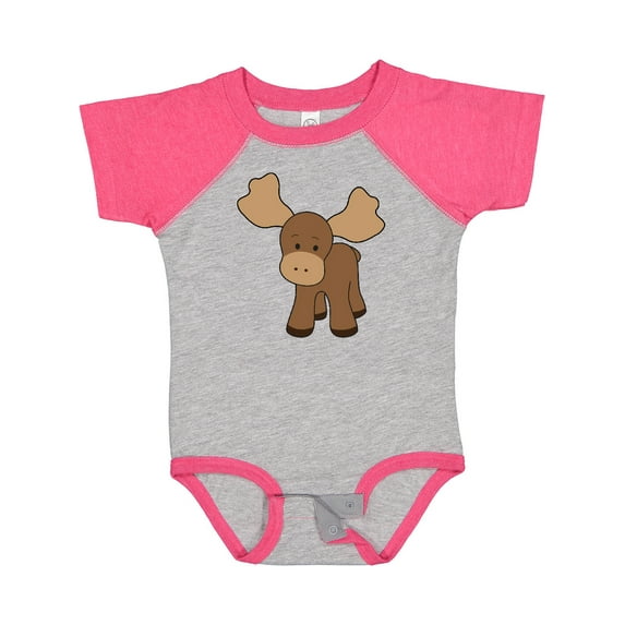 Inktastic Cute Moose Boys or Girls Baby Bodysuit