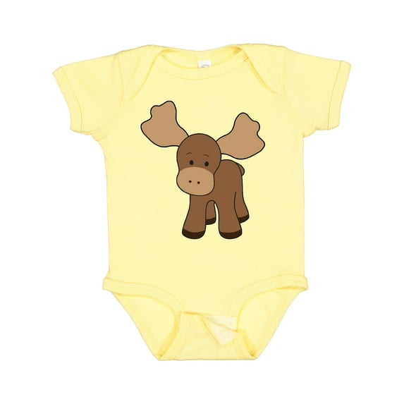 Inktastic Cute Moose Boys or Girls Baby Bodysuit